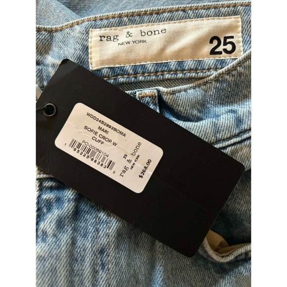 NWT $270 Rag & Bone Sofie Cuffed Crop Jeans Size 25 - Picture 10 of 10